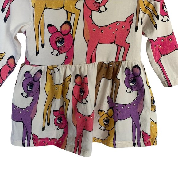 Mini Rodini Roe Cream Dress 56/62 - Picture 5 of 8